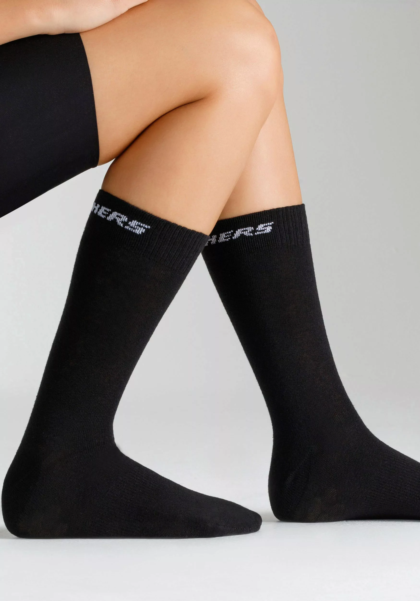 Skechers Socken, (Packung, 6er-Pack), mit verstärktem Fersen- und Zehenbere günstig online kaufen