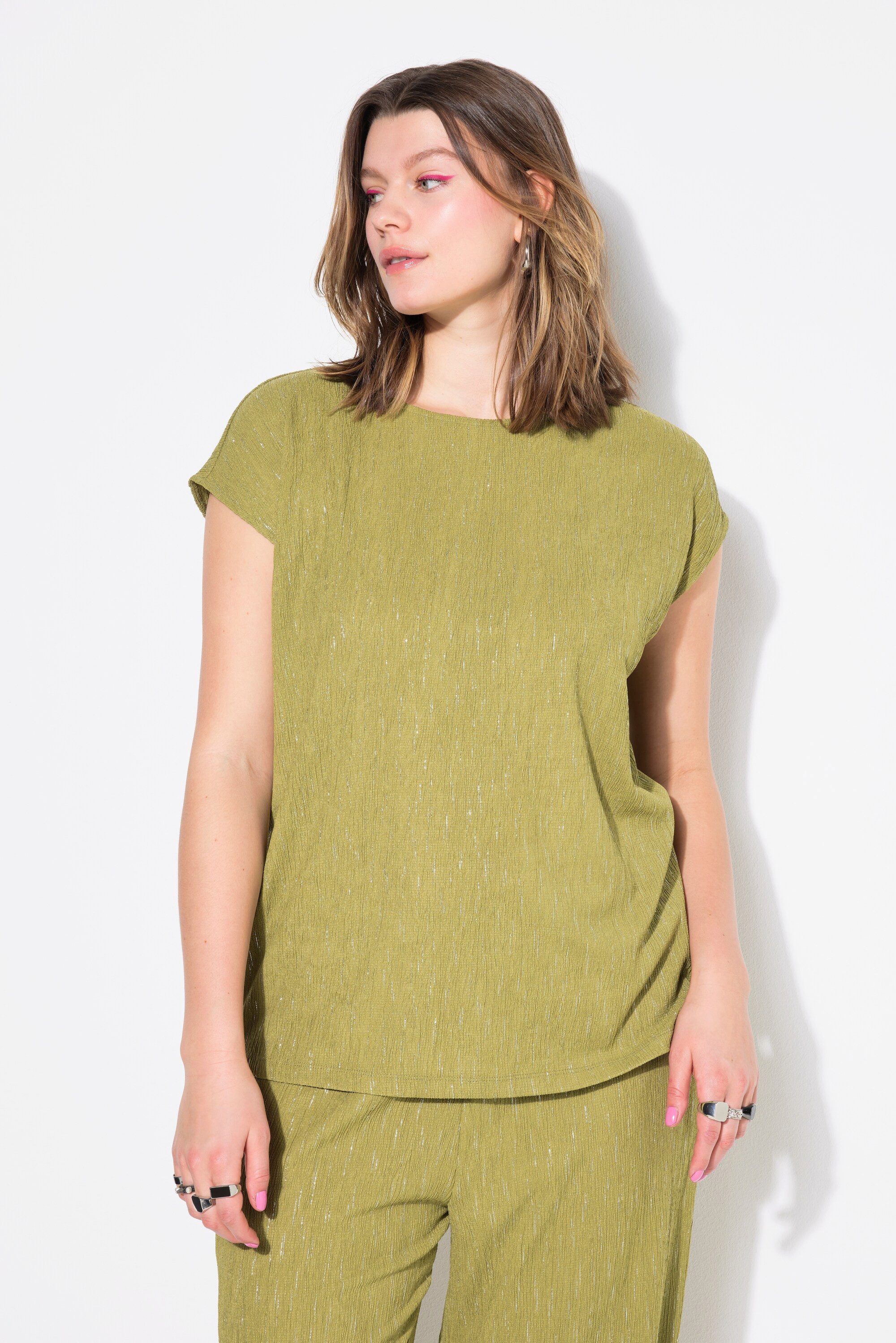 Studio Untold T-Shirt Top oversized Krepp günstig online kaufen
