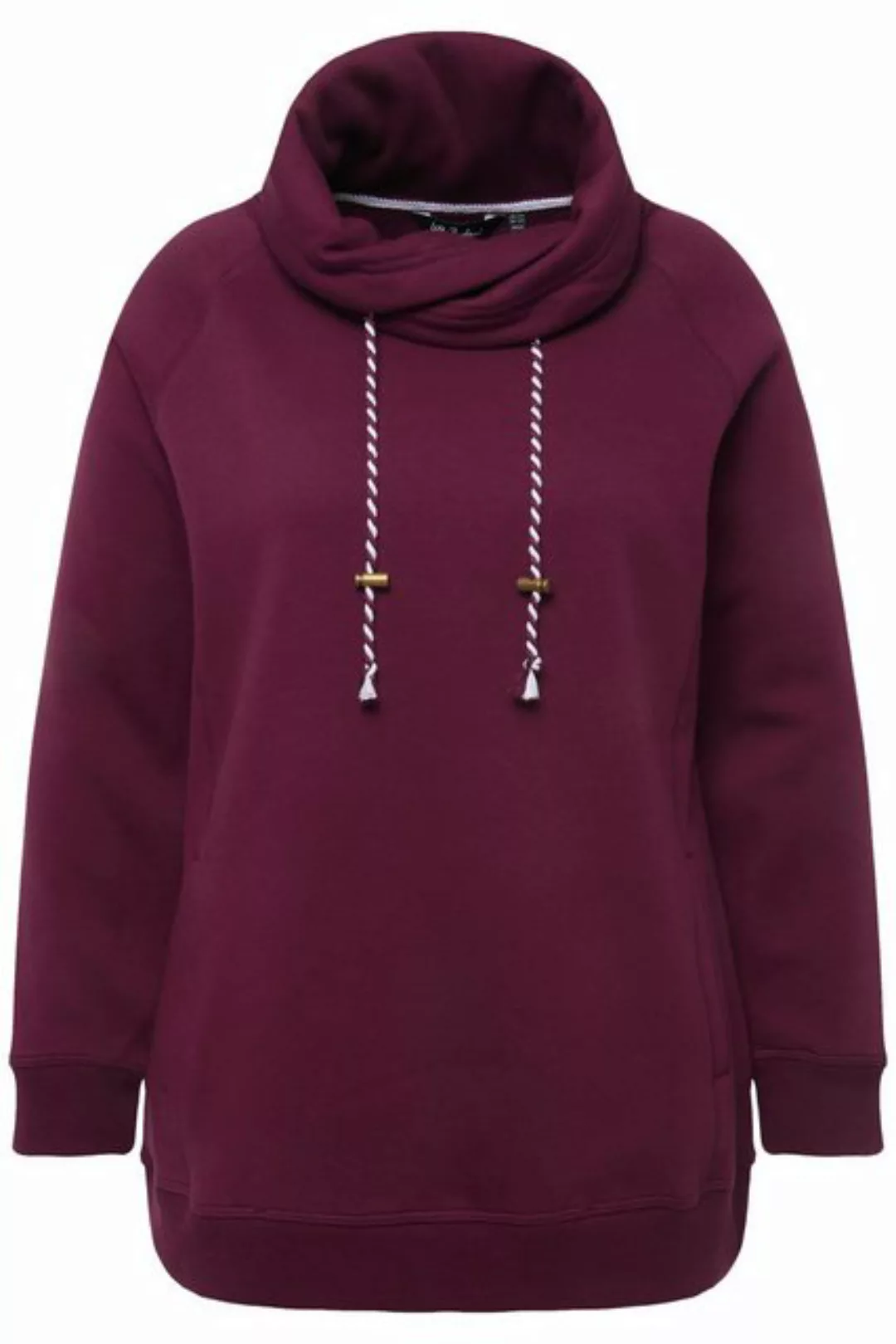 Ulla Popken Sweatshirt Sweatshirt weiter Stehkragen Taschen günstig online kaufen