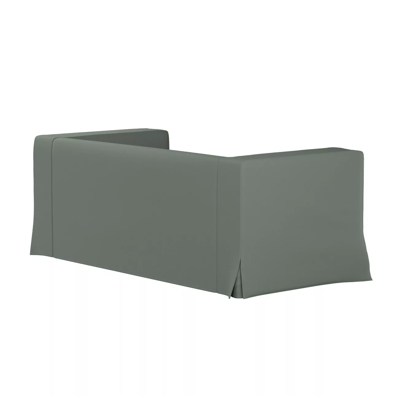 Bezug für Klippan 2-Sitzer Sofa, lang mit Kellerfalte, grün, Klippan 2-er, günstig online kaufen