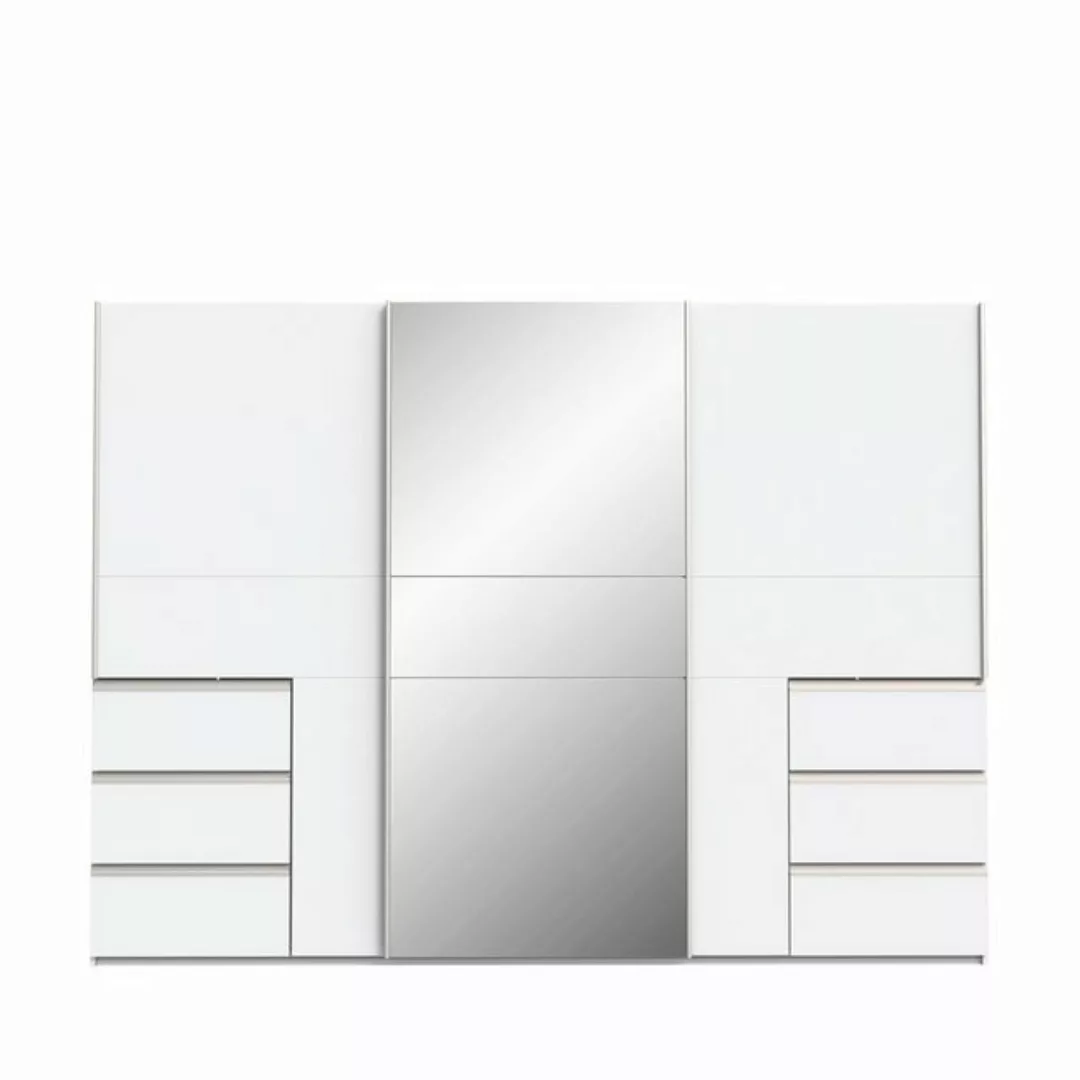 freiraum Schiebetürenschrank WINN 2 in Weiss / Spiegel - 269,7x200,5x61cm ( günstig online kaufen