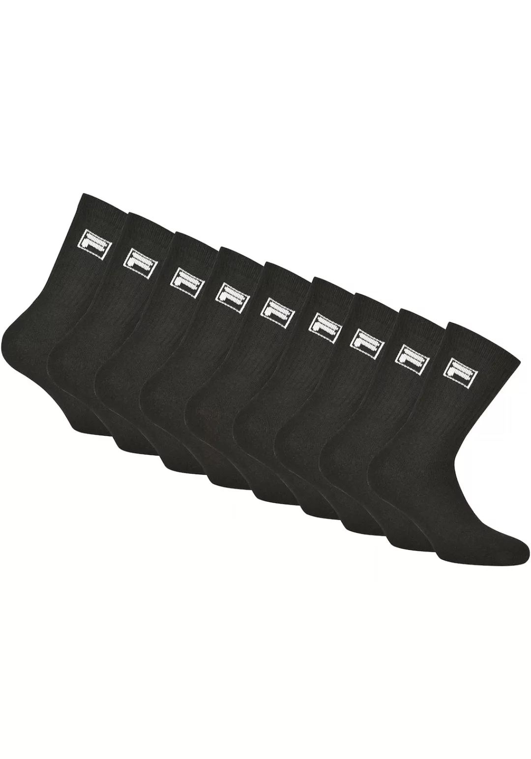 Fila Sportsocken, (9er Pack), mit langem Rippenbündchen günstig online kaufen