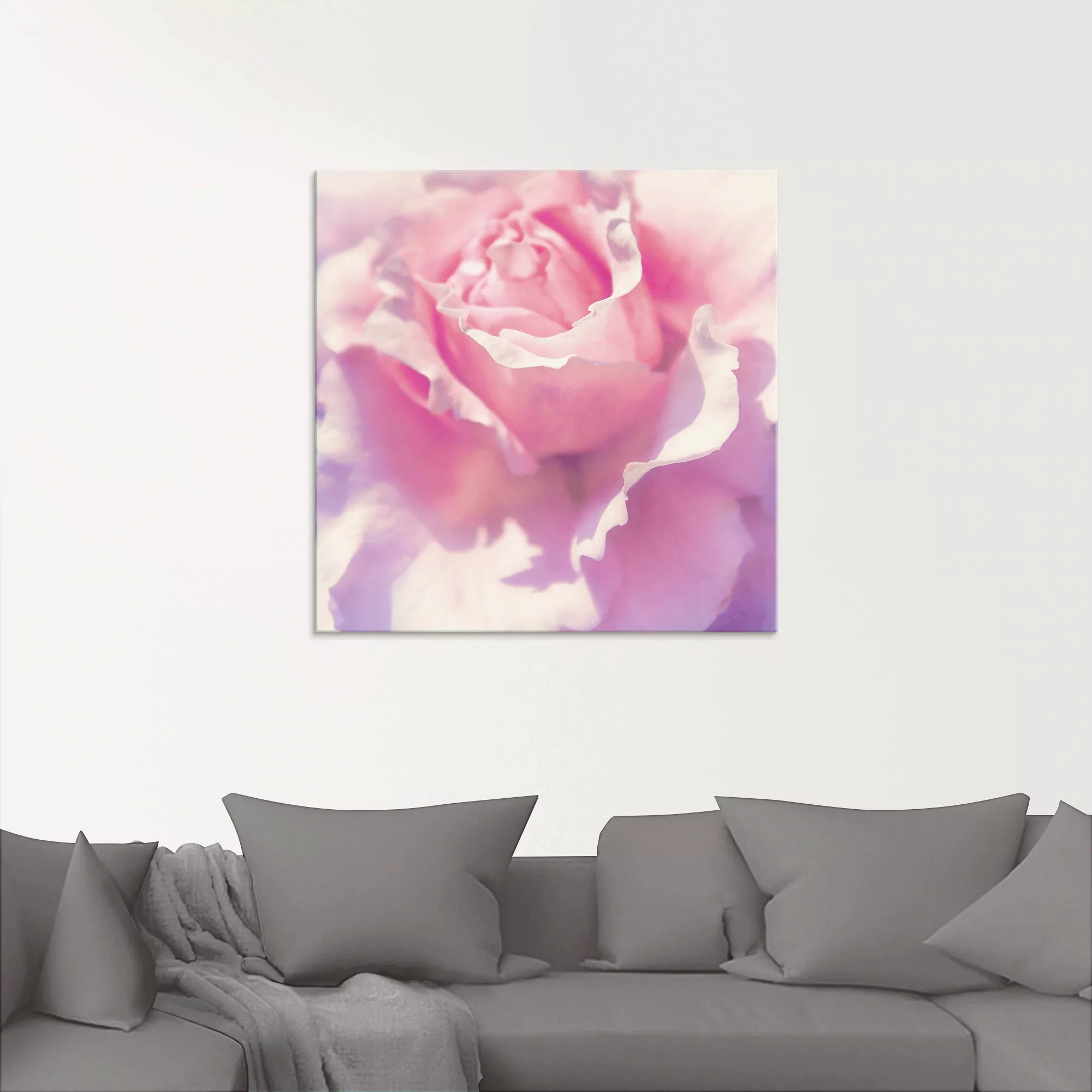 Artland Glasbild »Rosa«, Blumen, (1 St.), in verschiedenen Größen günstig online kaufen