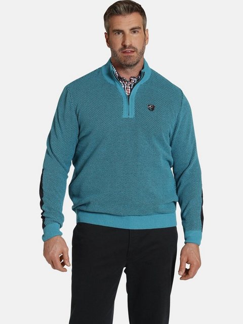 Charles Colby Strickpullover EARL RHYGIFARCH zweifarbiger Strickpullover günstig online kaufen