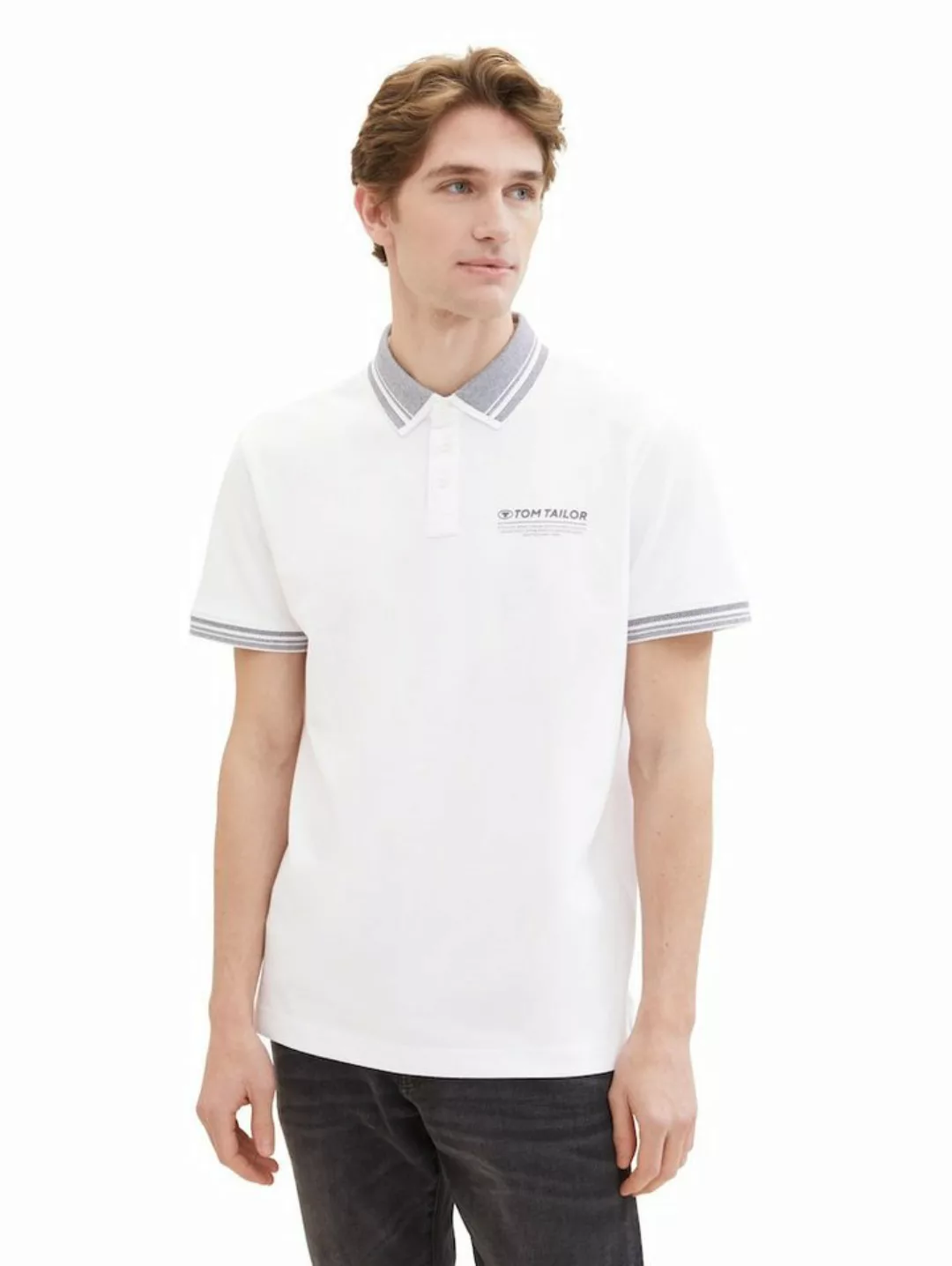 TOM TAILOR Poloshirt Polo With Details (1-tlg) günstig online kaufen