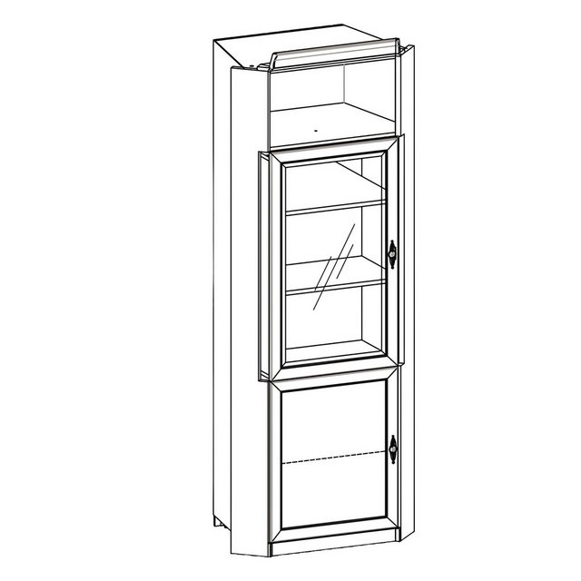 Xlmoebel Vitrine Traditionelle Schubladenkommode Schrankkommoden Anrichte I günstig online kaufen