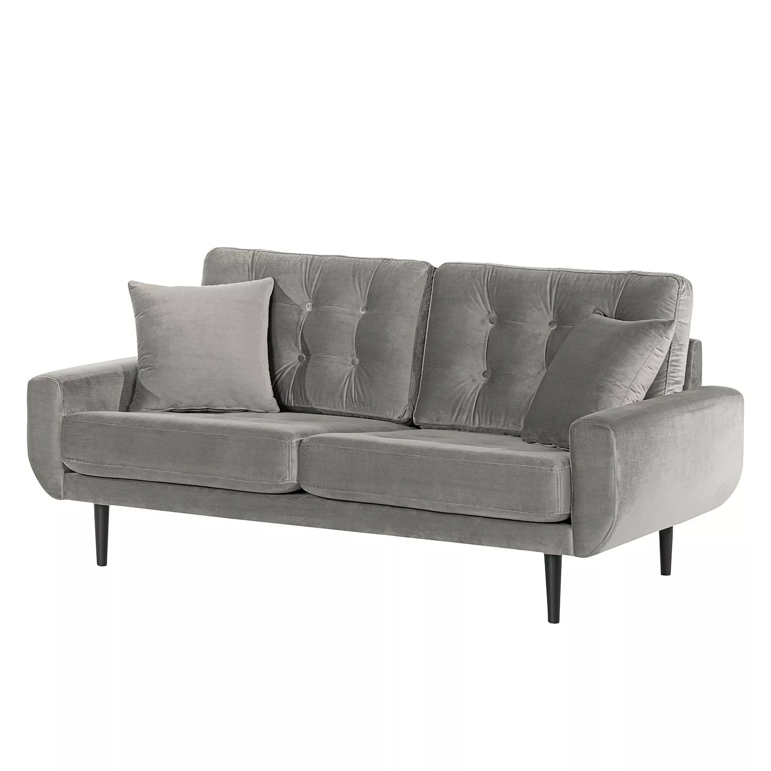 home24 Norrwood Sofa Vaise I 2,5-Sitzer Antikgrün Samt 174x83x90 cm günstig online kaufen