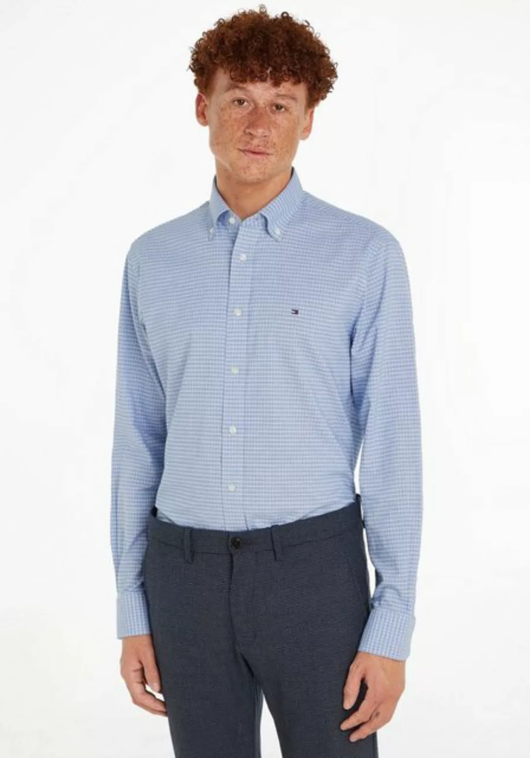 Tommy Hilfiger TAILORED Businesshemd CL-W BUSINESS CHECK RF SHIRT mit Tommy günstig online kaufen