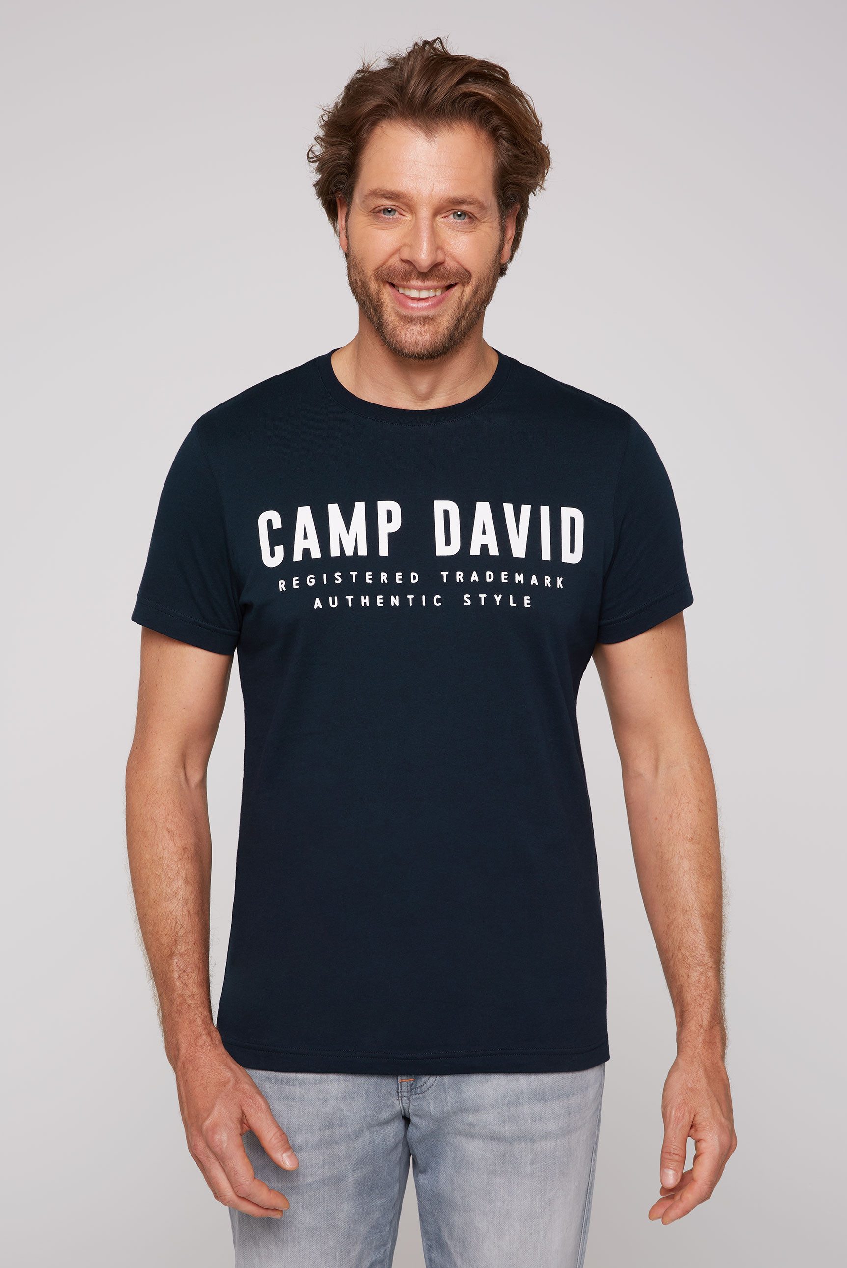 CAMP DAVID T-Shirt, mit Logo-Print auf der Vorderseite günstig online kaufen