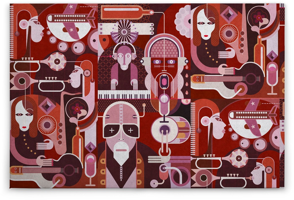 A.S. Création Leinwandbild "wall of sound", Abstrakt, (1 St.), Keilrahmen B günstig online kaufen