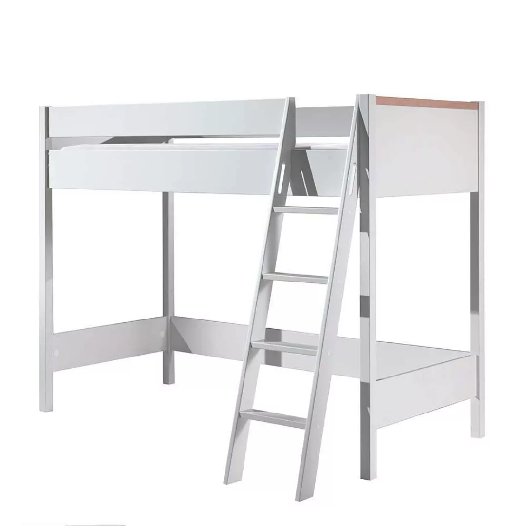 Hochbett mit Schreibtisch und Schrank Skandi Design (dreiteilig) günstig online kaufen