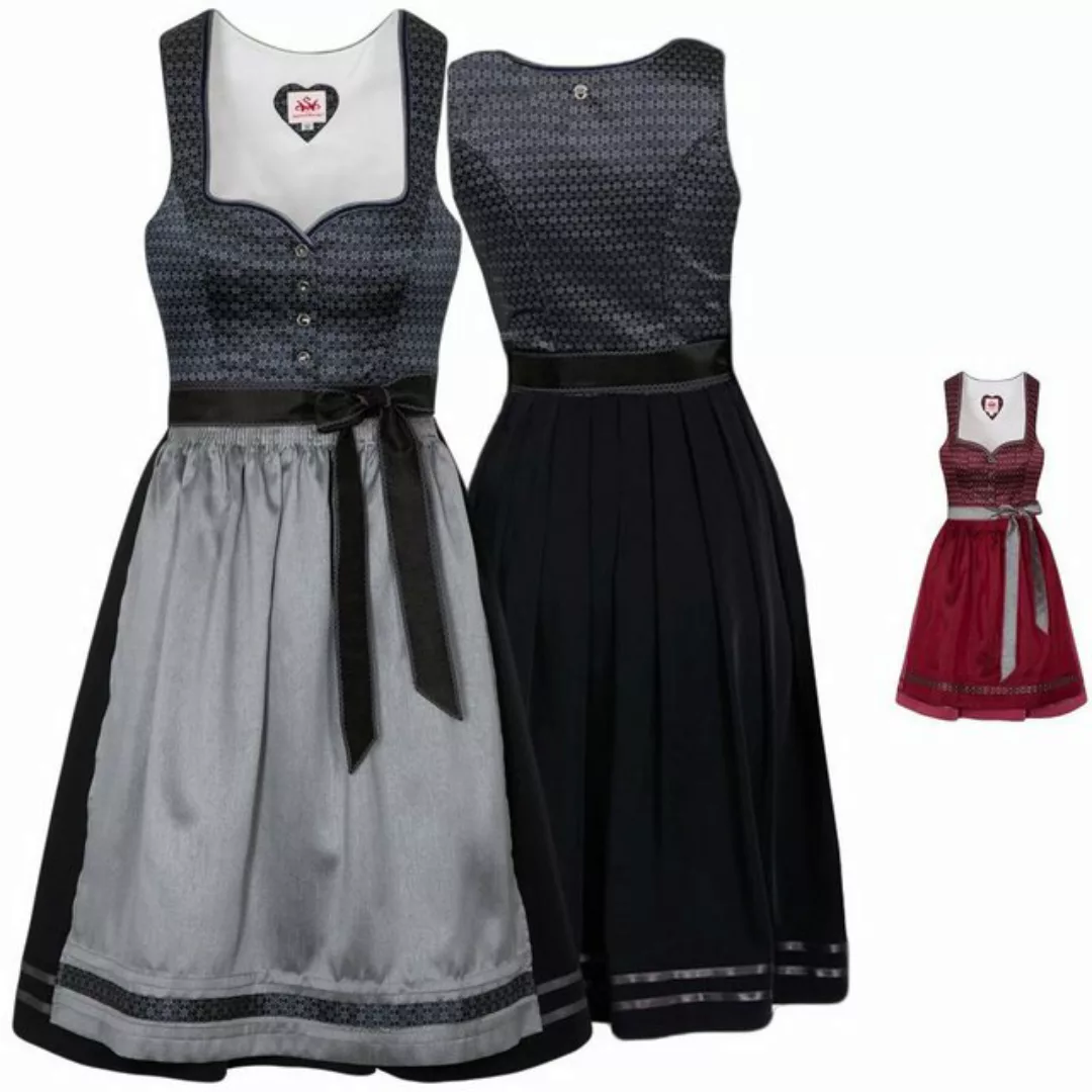 Spieth & Wensky Dirndl Wiga-Dirndl 2-teiliges Midi-Dirndl Kleid Dirndl Trac günstig online kaufen