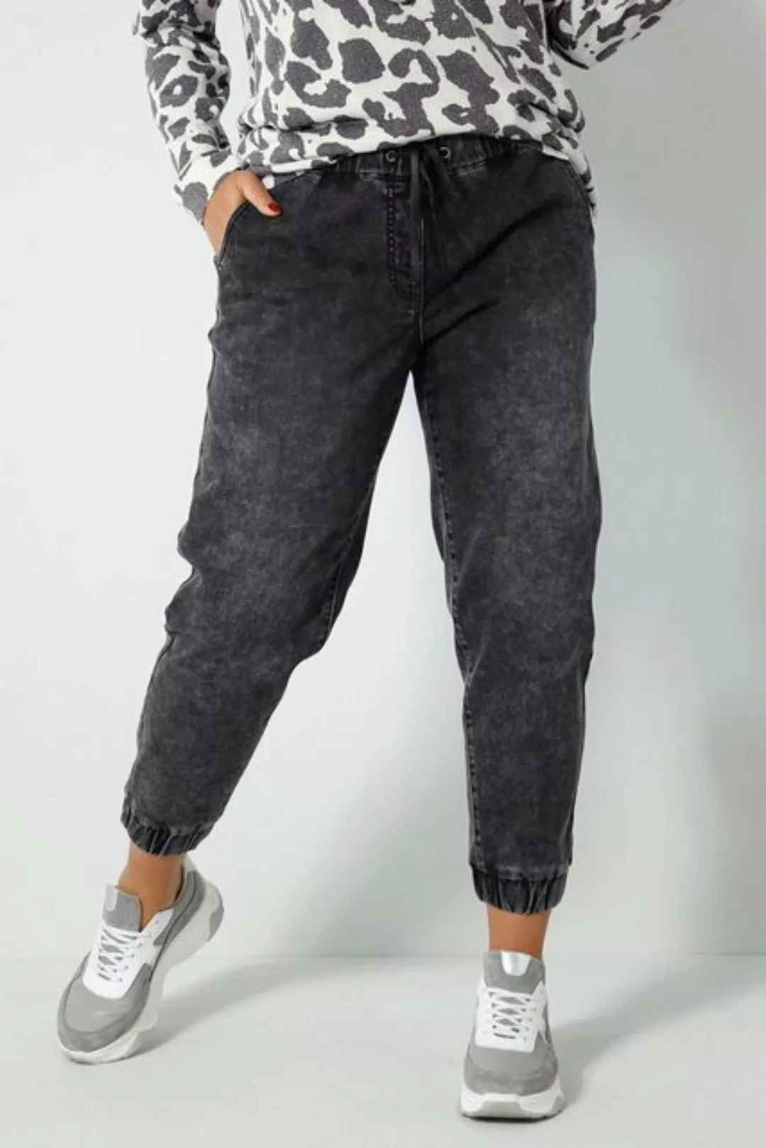 Angel of Style Schlupfhose Denim-Joggpants Karottenform moon washed günstig online kaufen