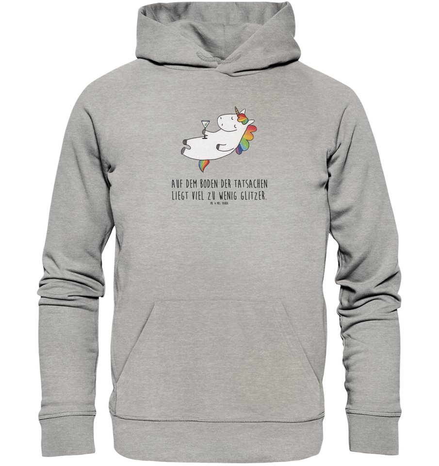 Mr. & Mrs. Panda Hoodie Größe XL Einhorn Cocktail - Heather Grey - Geschenk günstig online kaufen