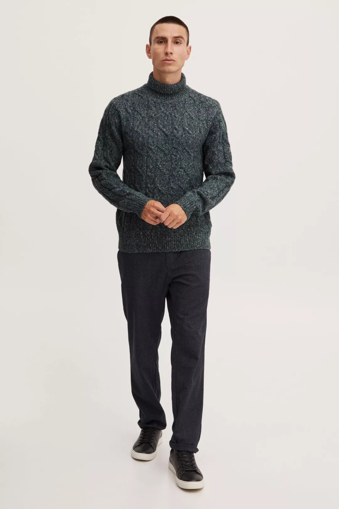 Casual Friday Rollkragenpullover Karl 0044 roll neck cable knit 20504500 günstig online kaufen