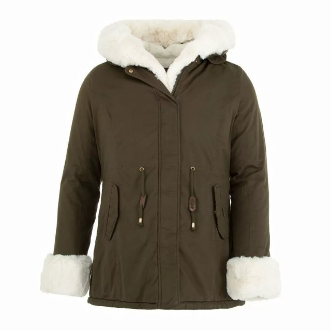 Ital-Design Winterjacke Damen Freizeit (87256547) Kapuze Gefüttert Winterja günstig online kaufen