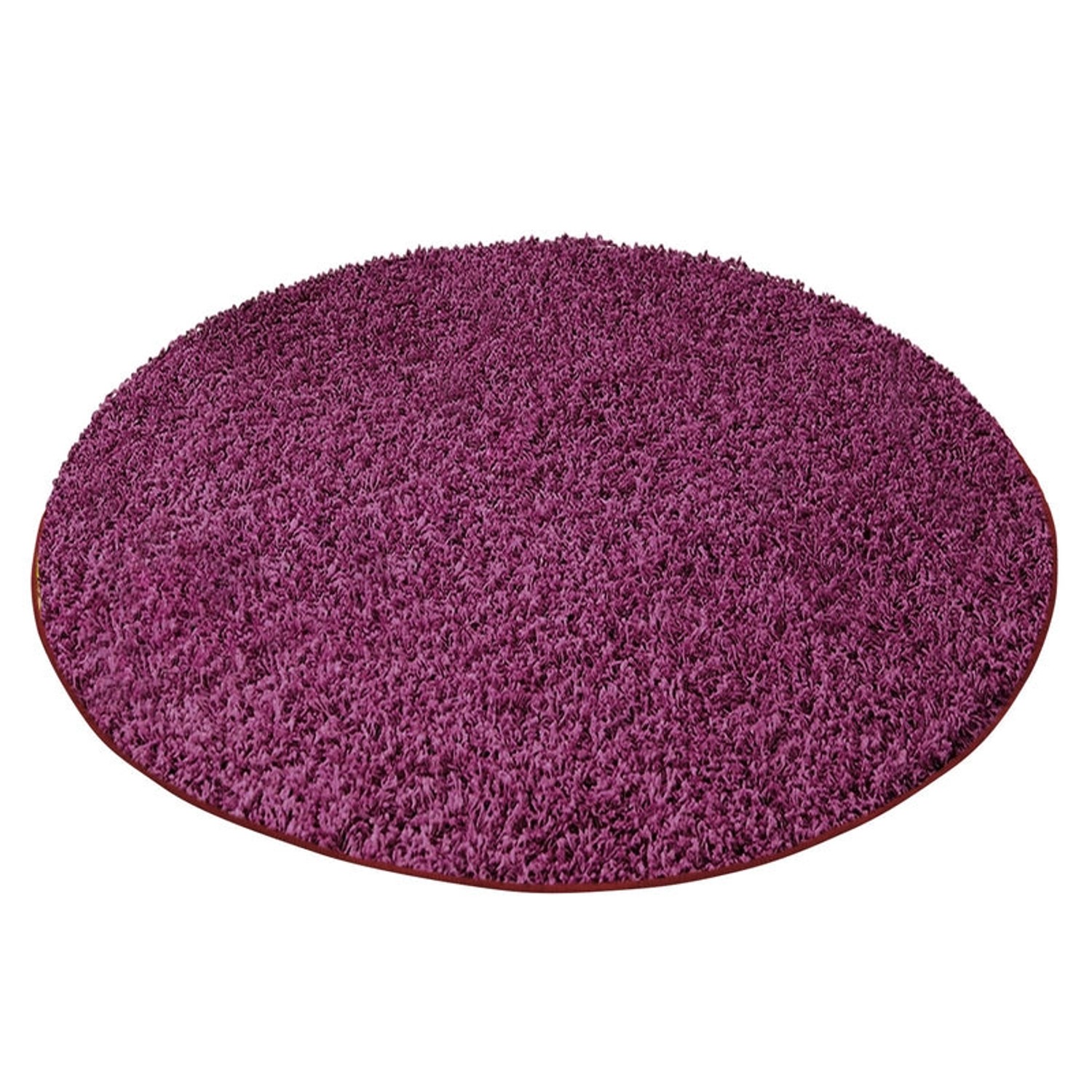 KARAT Runder Shaggy Teppich Barcelona mit Weichem Flor Modern Berry Ø 240 c günstig online kaufen