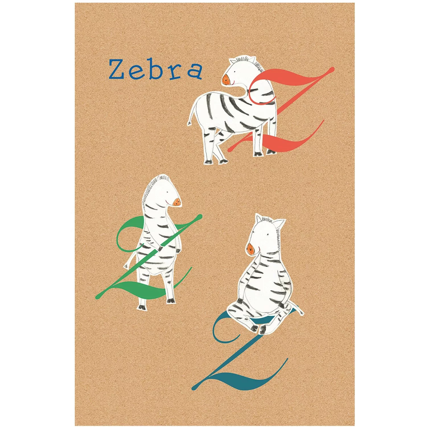 Komar Poster "ABC Animal Z", Buchstaben, (1 St.), Kinderzimmer, Schlafzimme günstig online kaufen