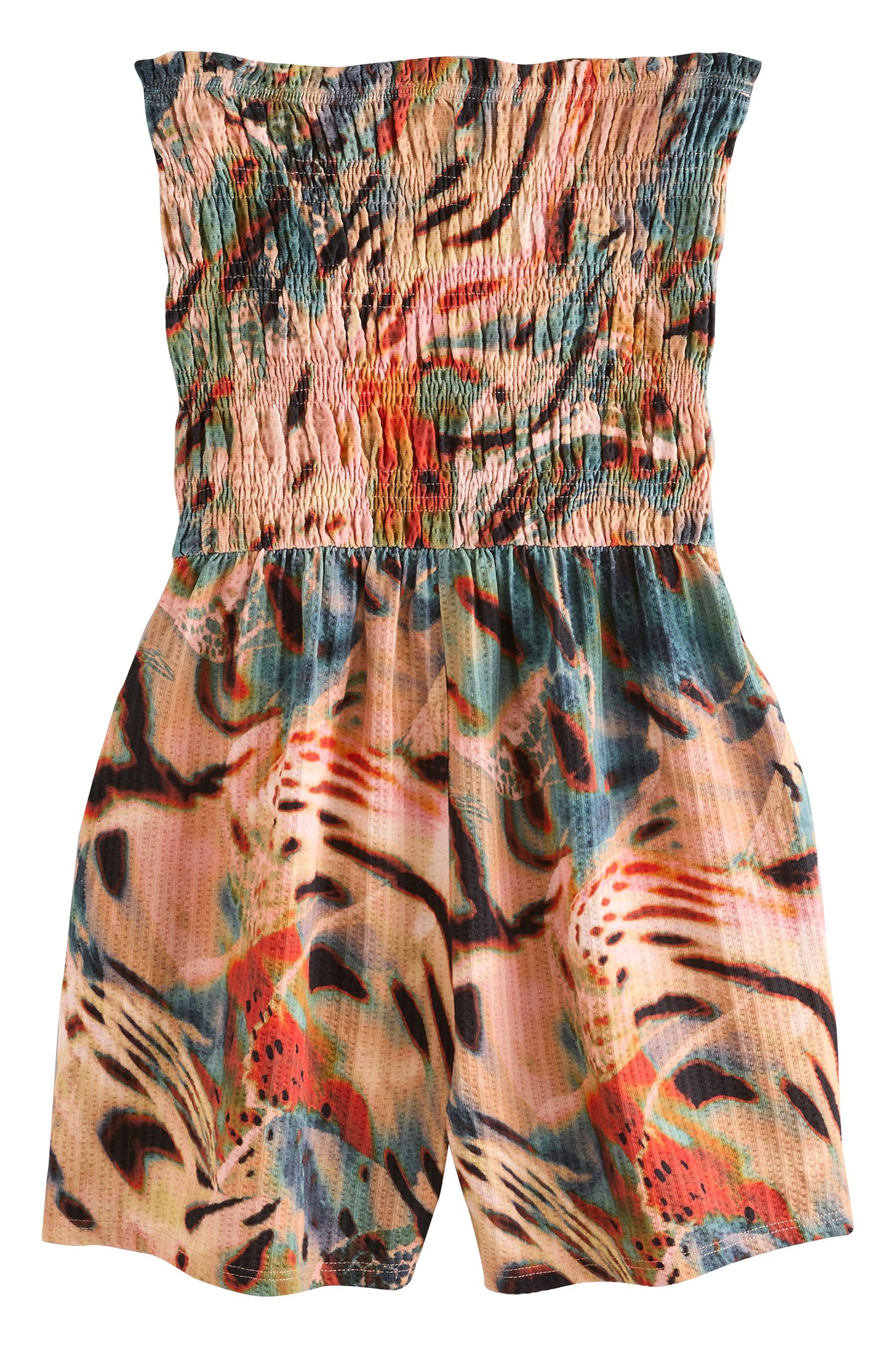 Next Playsuit Gesmokter Bandeau-Playsuit, Kurzgröße (1-tlg) günstig online kaufen