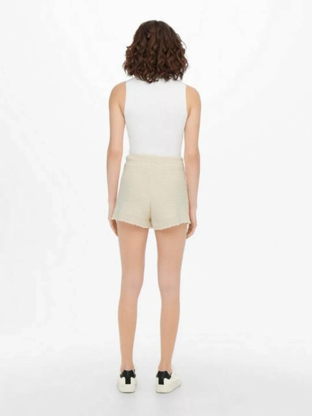 ONLY Häkelspitzen- Shorts Damen Beige günstig online kaufen