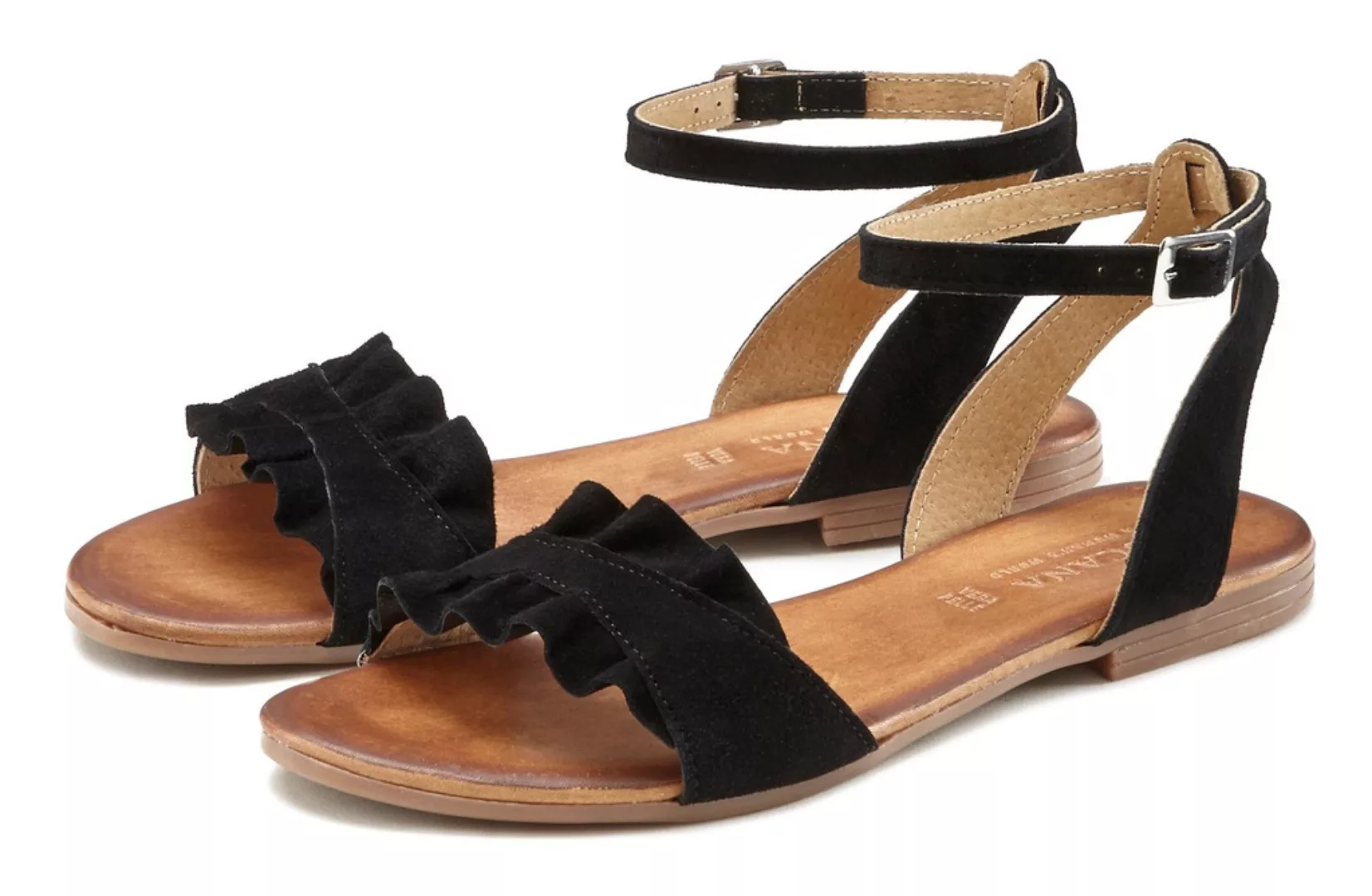 LASCANA Sandale "Sommerschuh", Sandalette, Sommerschuh aus hochwertigem Led günstig online kaufen