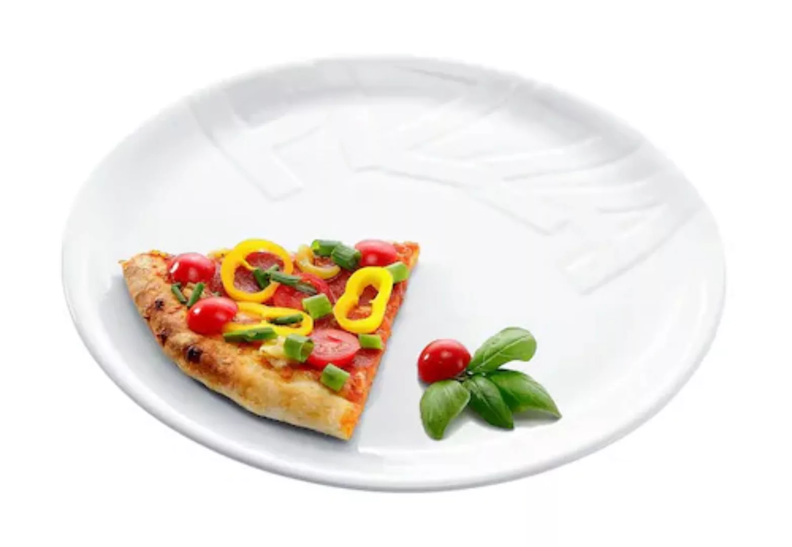 CreaTable Pizzateller »Essteller«, (Set, 4 St.), Teller Set für 4 Personen, günstig online kaufen