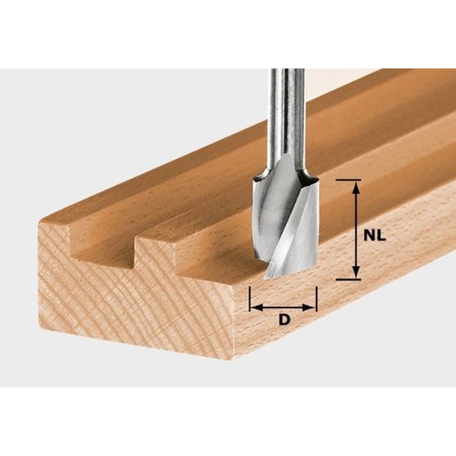 Festool Spiralnutfräser HS Spi S8 D6/16 - 490944 günstig online kaufen