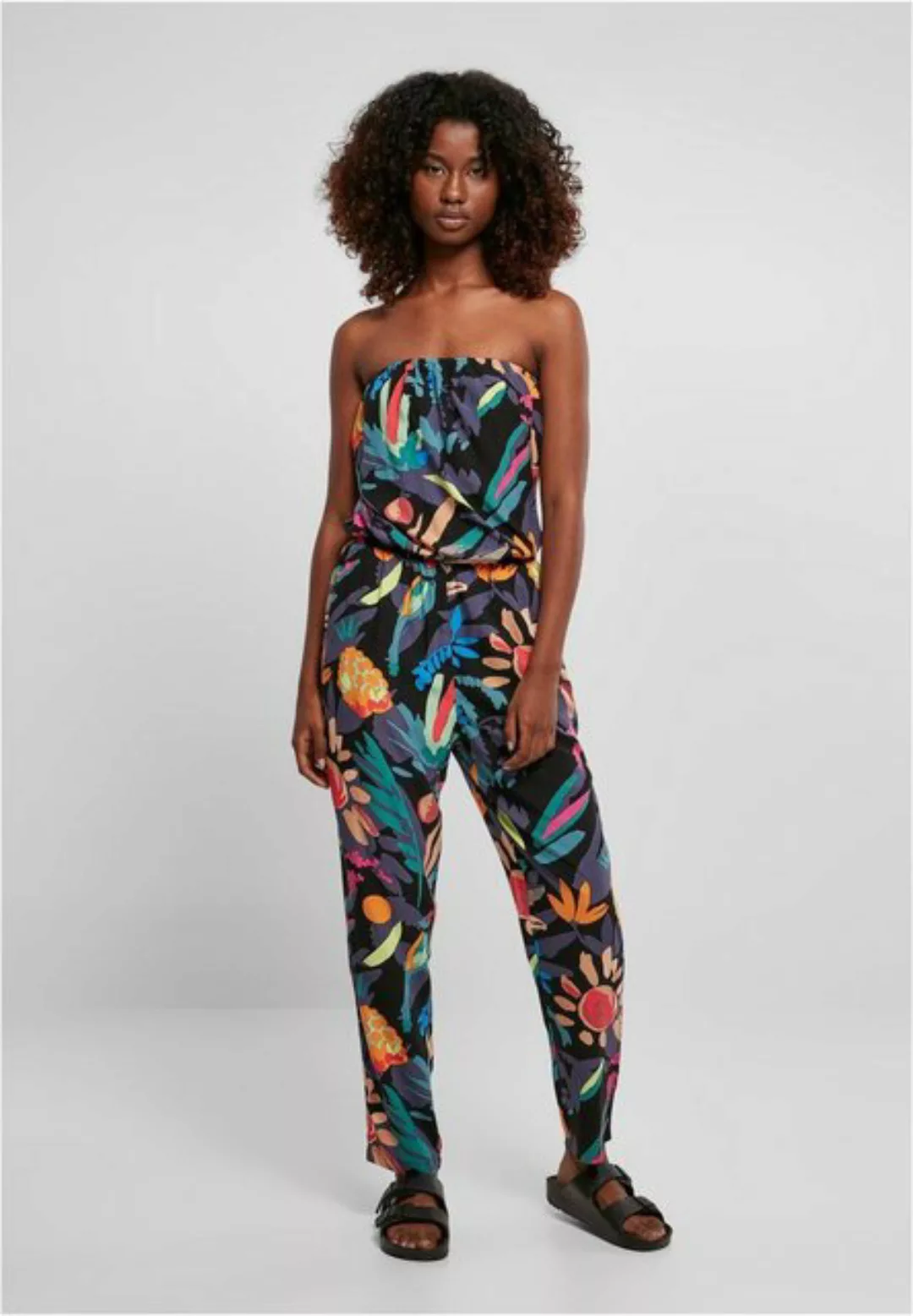 URBAN CLASSICS Jumpsuit TB1955 - Ladies Viscose Bandeau Jumpsuit blackfruit günstig online kaufen