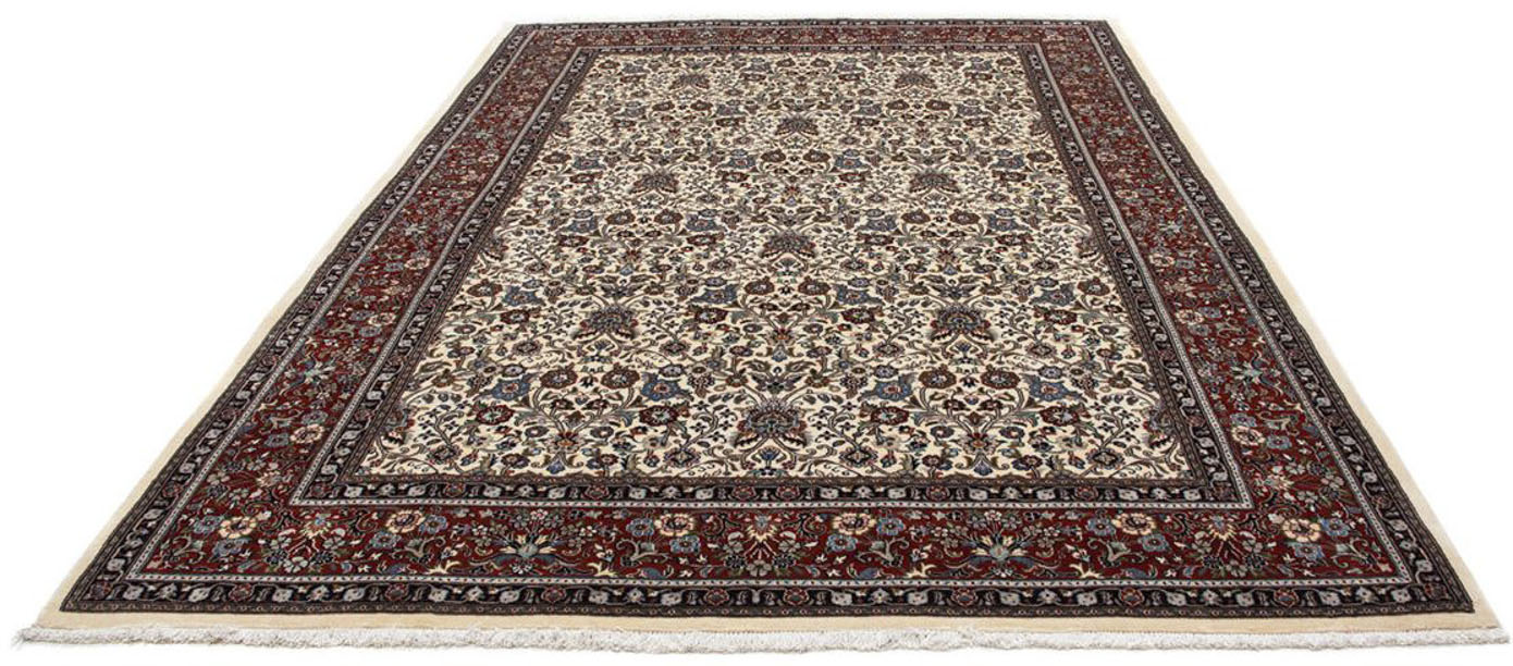 morgenland Wollteppich »Moud Blumenmuster Beige 290 x 201 cm«, rechteckig, günstig online kaufen