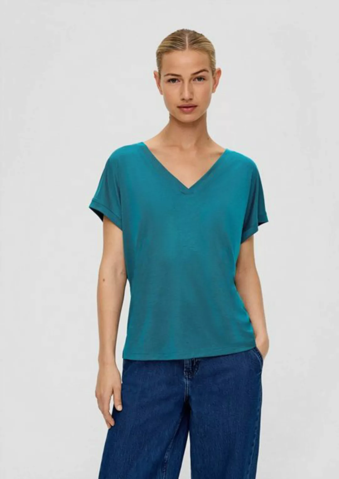 s.Oliver Kurzarmshirt Shirt aus Modalmix günstig online kaufen
