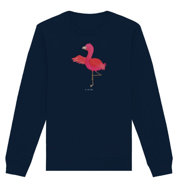 Mr. & Mrs. Panda Longpullover Größe L Flamingo Yoga - French Navy - Geschen günstig online kaufen