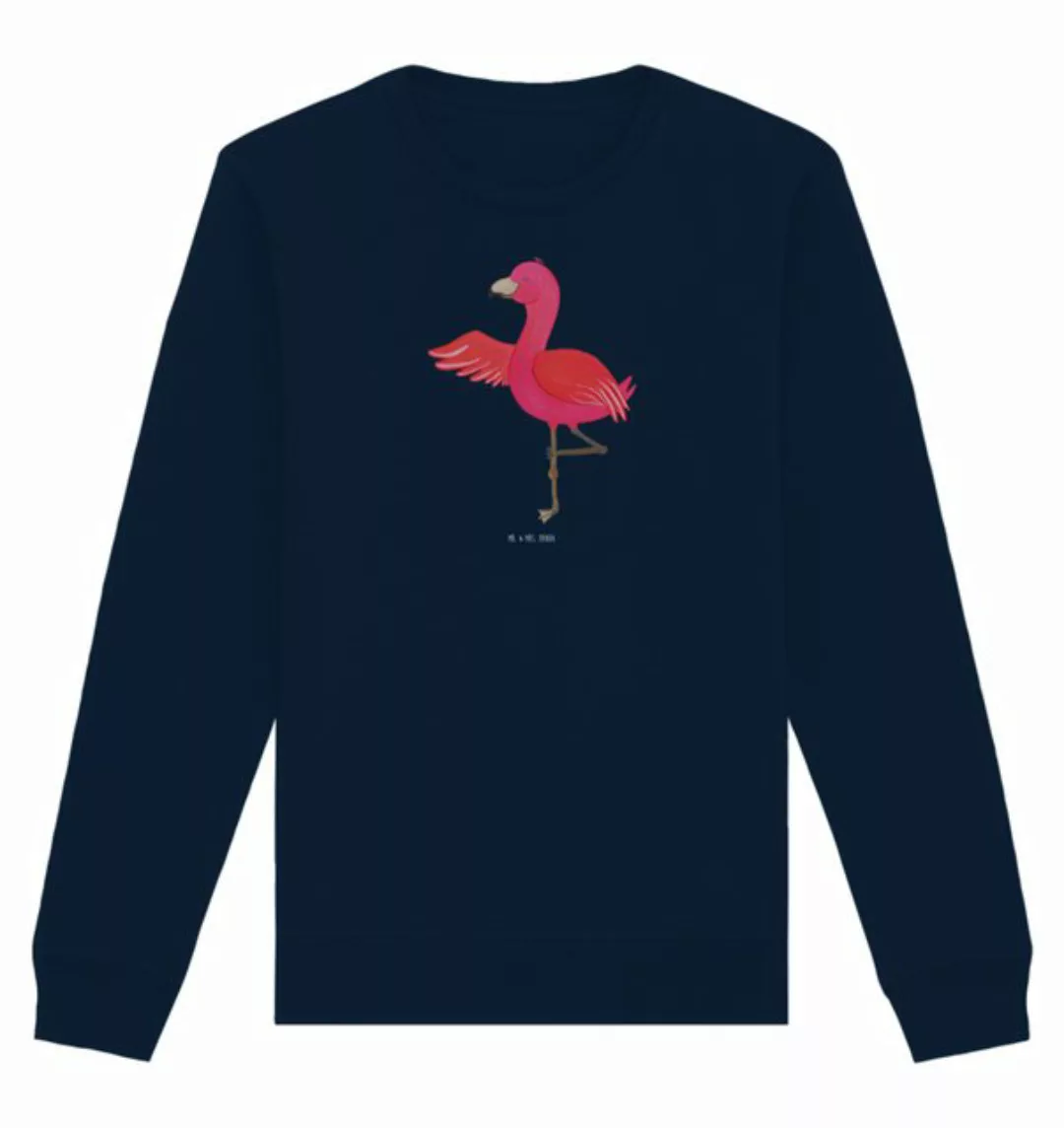 Mr. & Mrs. Panda Longpullover Größe S Flamingo Yoga - French Navy - Geschen günstig online kaufen