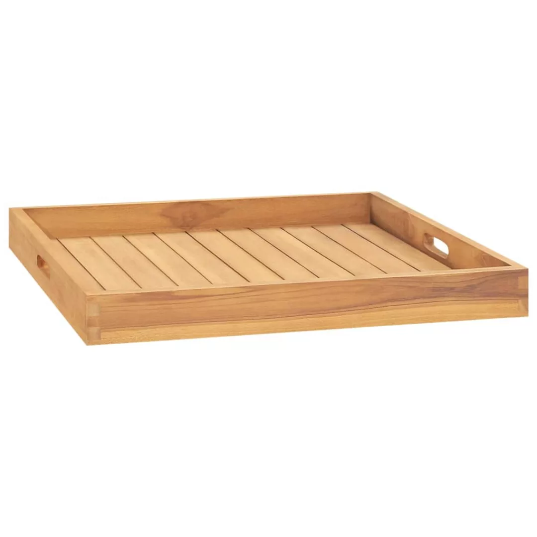 Vidaxl Serviertablett 60x60 Cm Massivholz Teak günstig online kaufen