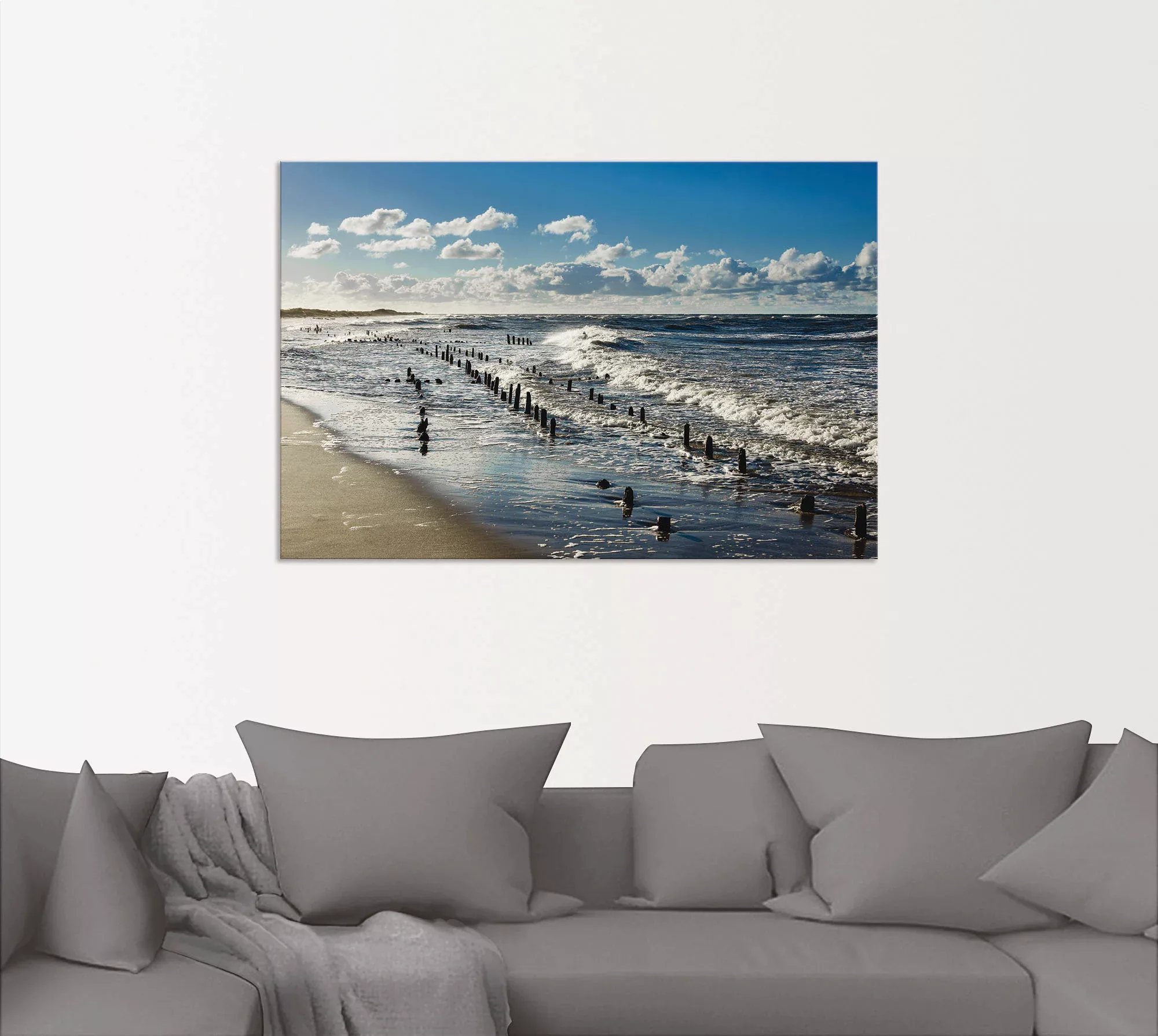 Artland Wandbild "An der Küste der Ostsee", Küste, (1 St.), als Alubild, Ou günstig online kaufen
