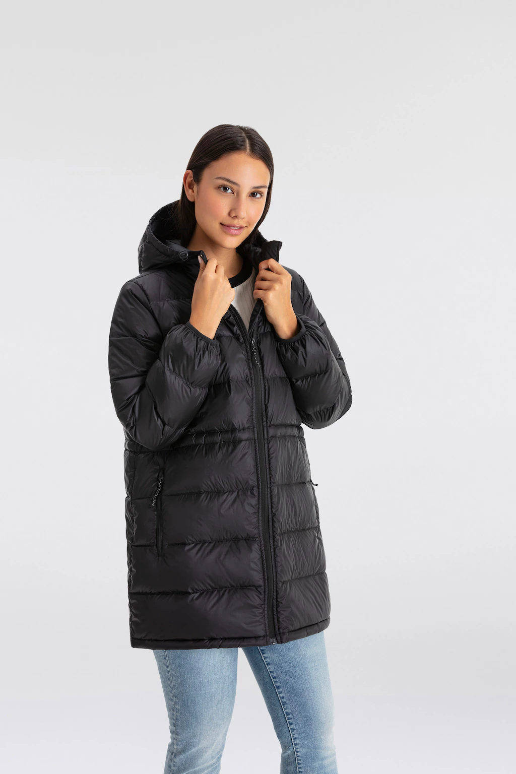 Levis Steppjacke "POLLY MIDI PUFFER", mit Kapuze, mit praktischen Taschen günstig online kaufen