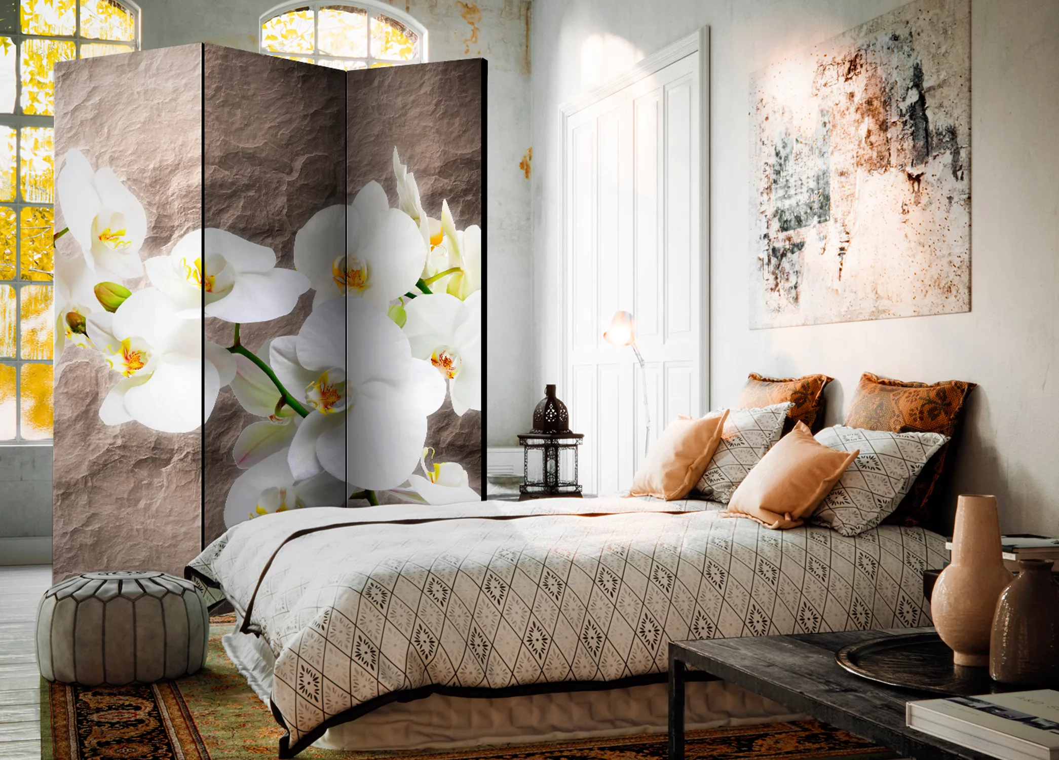3-teiliges Paravent - Impeccability Of The Orchid [room Dividers] günstig online kaufen