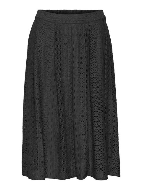 Vero Moda Sommerrock Spitzen Midi Falten Rock Knielang VMHONEY (1-tlg) 4193 günstig online kaufen