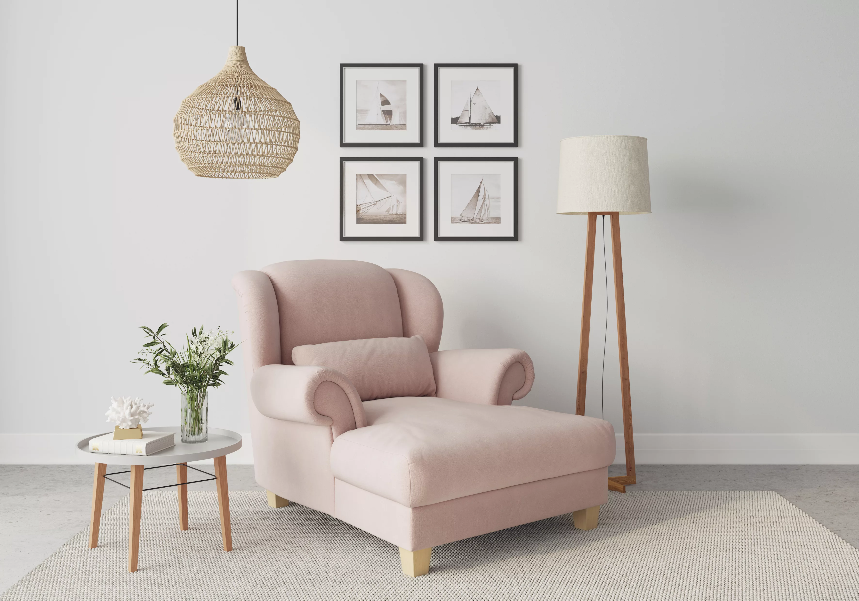 Home affaire Loveseat »Loveseat Queenie«, (1 St.), mit softem, weichem Sitz günstig online kaufen