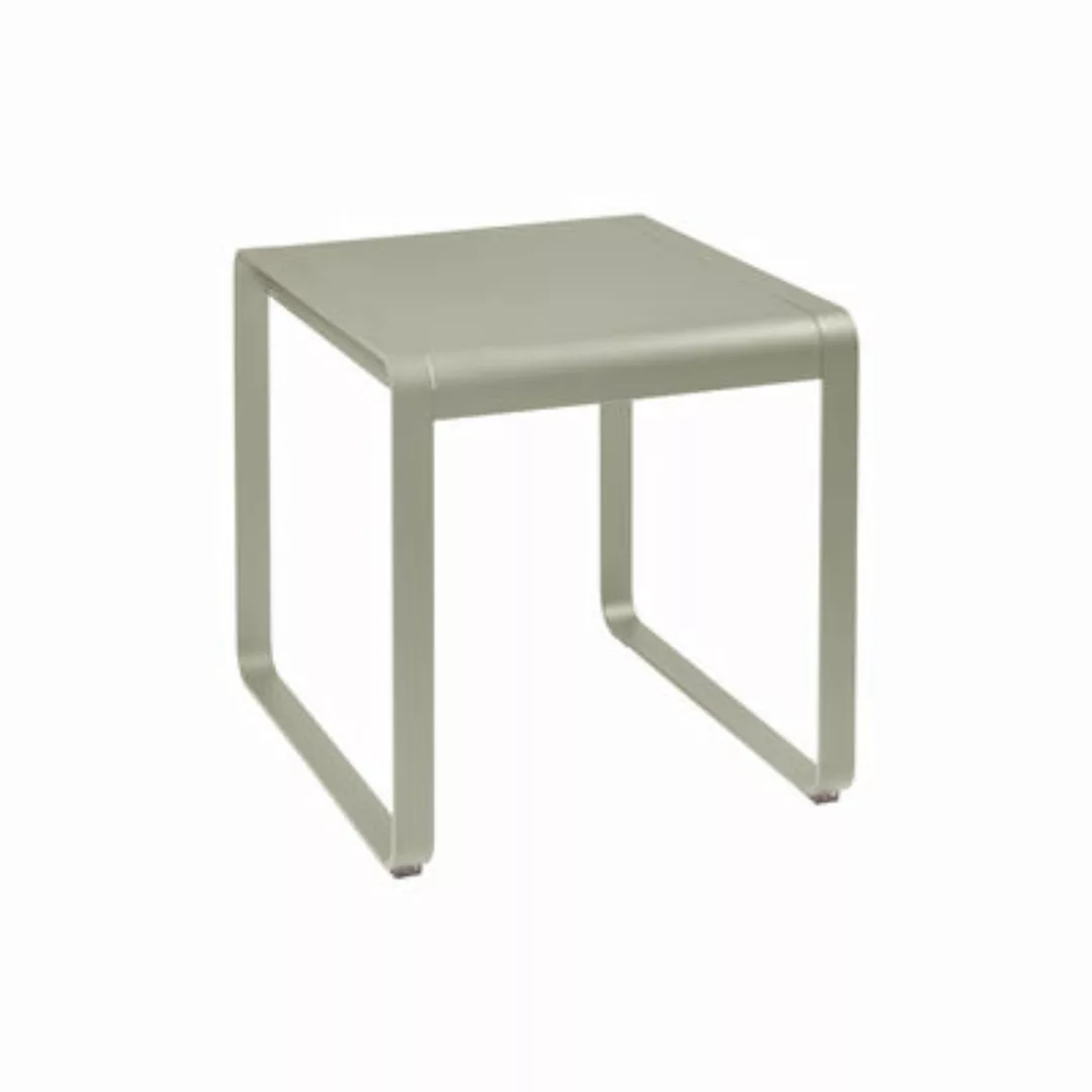 rechteckiger Tisch Bellevie metall beige / 74 x 80 cm - Metall - Fermob - B günstig online kaufen