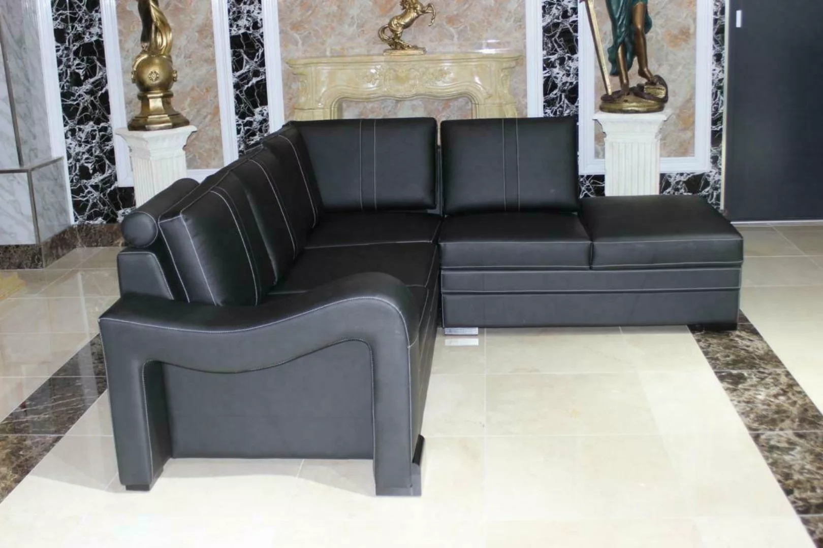 JVmoebel Ecksofa Designer Couch L Form Polster Couchen Neu Leder Sofort, Ma günstig online kaufen