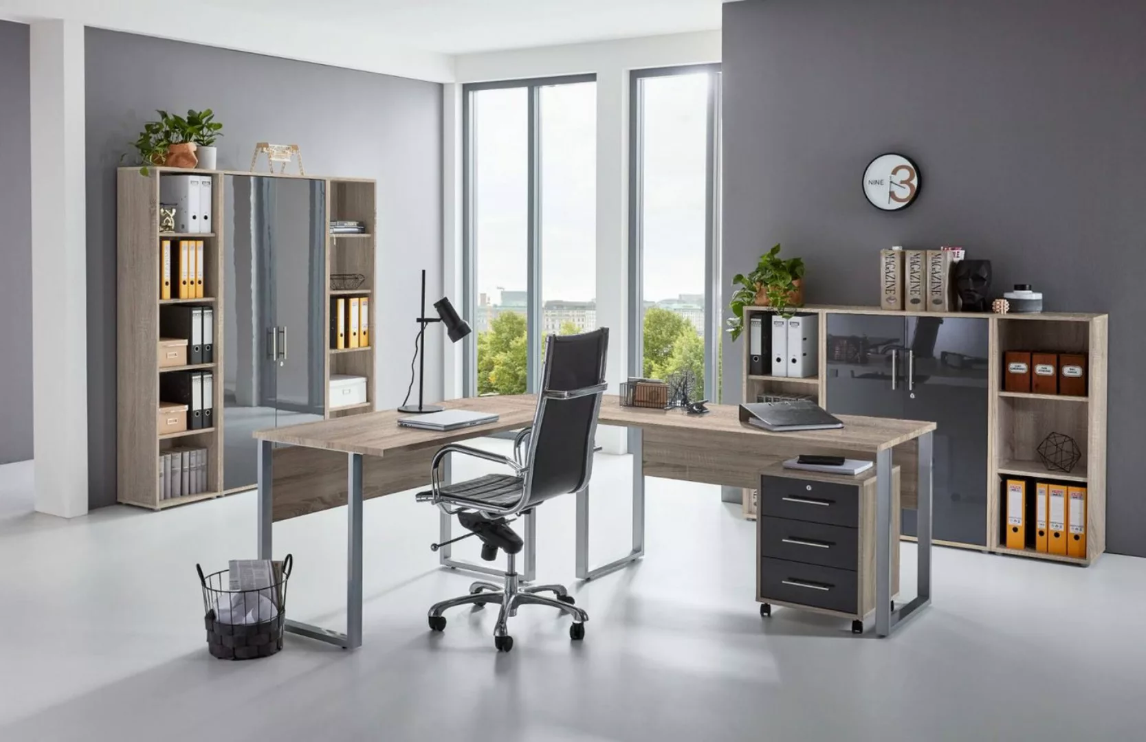 moebel-dich-auf Aktenschrank OFFICE EDITION Set 5 (abschließbar, 9-St., Sch günstig online kaufen