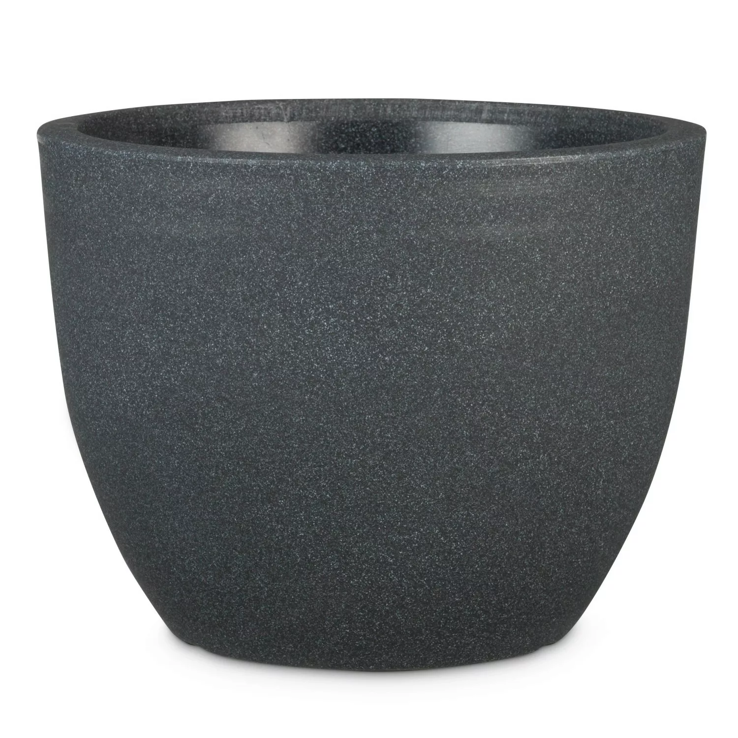 Scheurich Pflanzgefäß Padua Ø 29,8 cm x 23,1 cm Schwarz Granit günstig online kaufen