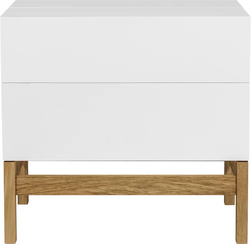 Woodman Barschrank "Delian", Breite 75 cm, Fußrahmen aus massiver Eiche, im günstig online kaufen