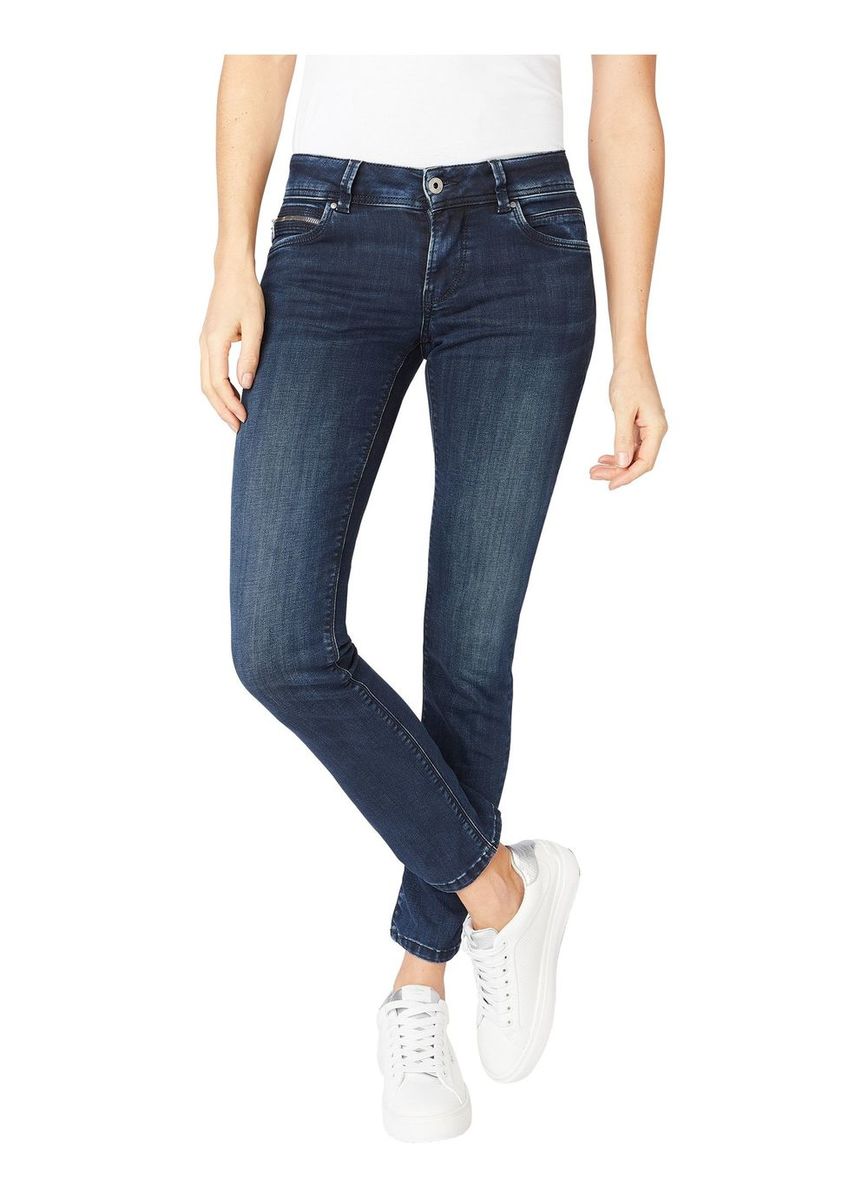 Pepe Jeans Damen Jeans New Brooke - Slim Fit - Blau - Blue Black Wiser günstig online kaufen