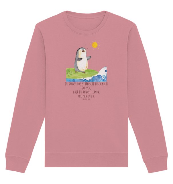 Mr. & Mrs. Panda Longpullover Größe M Pinguin Surfer - Canyon Pink - Gesche günstig online kaufen