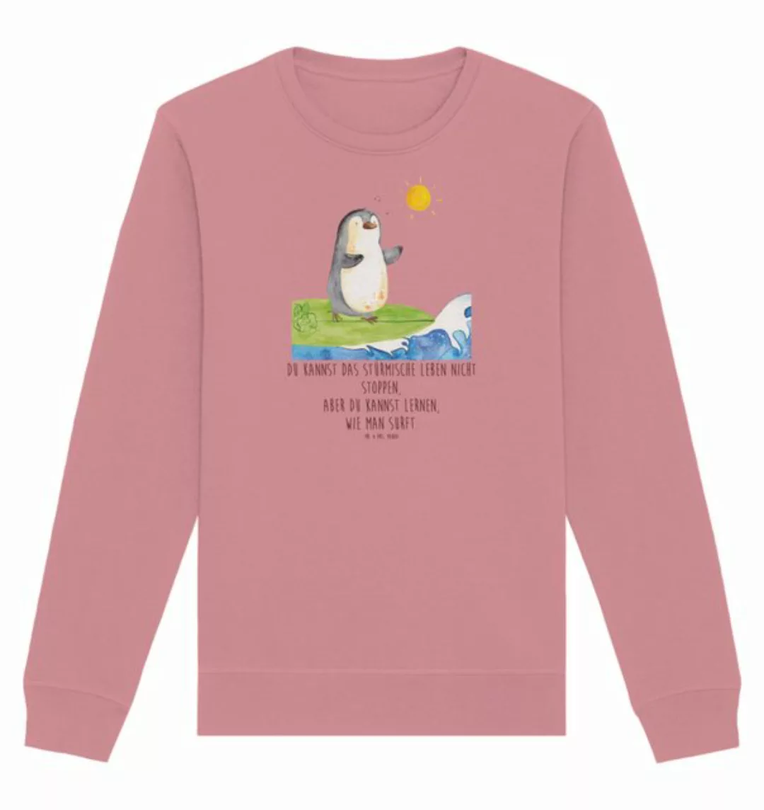 Mr. & Mrs. Panda Longpullover Größe M Pinguin Surfer - Canyon Pink - Gesche günstig online kaufen