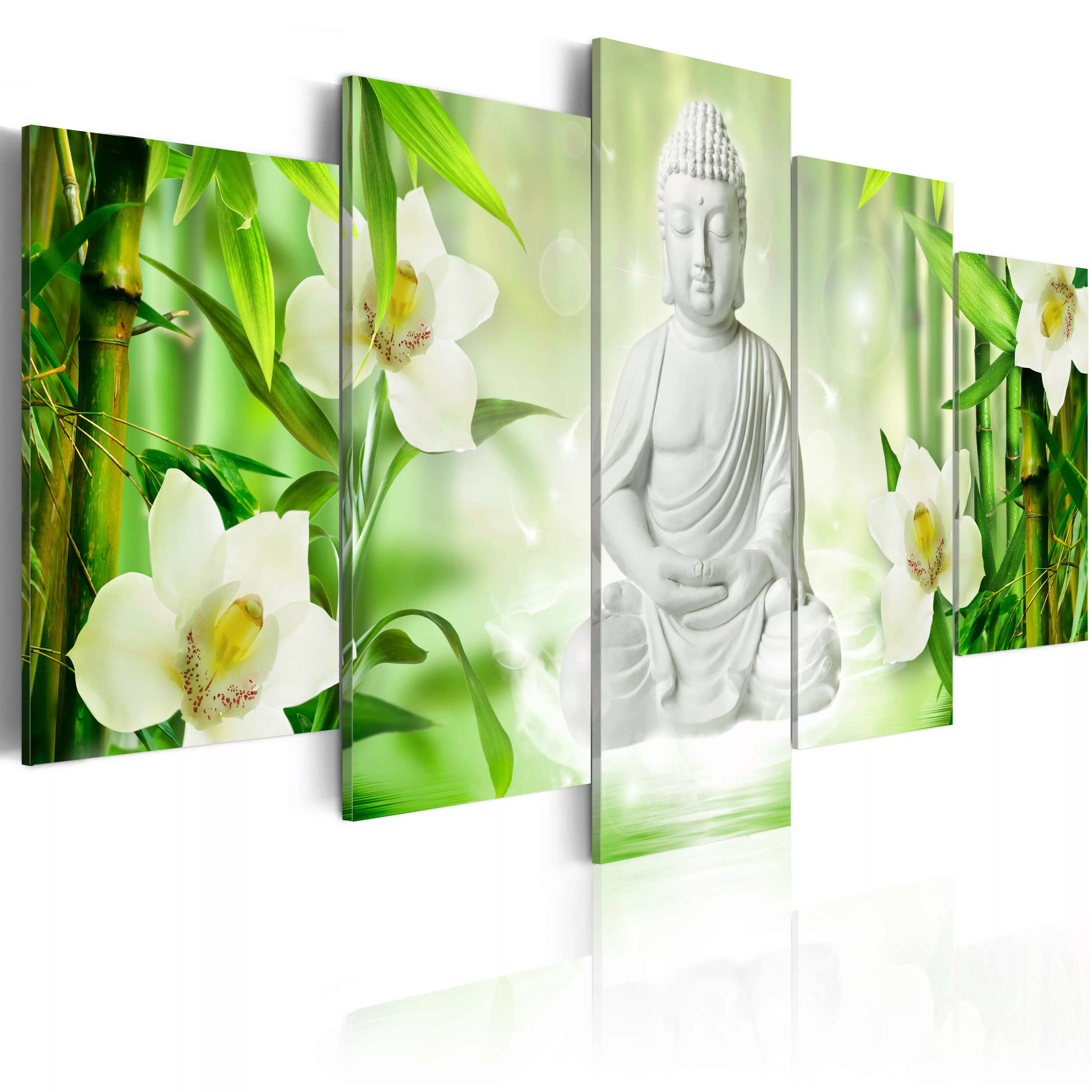 Wandbild - Buddha And Jasmine günstig online kaufen