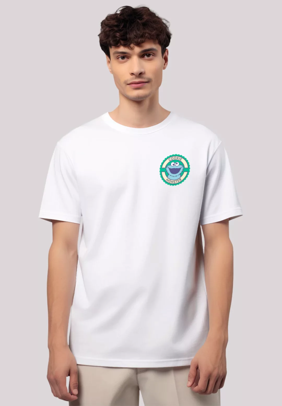 F4NT4STIC T-Shirt "Sesamstraße Cookie Monster Sticker", Premium Qualität günstig online kaufen