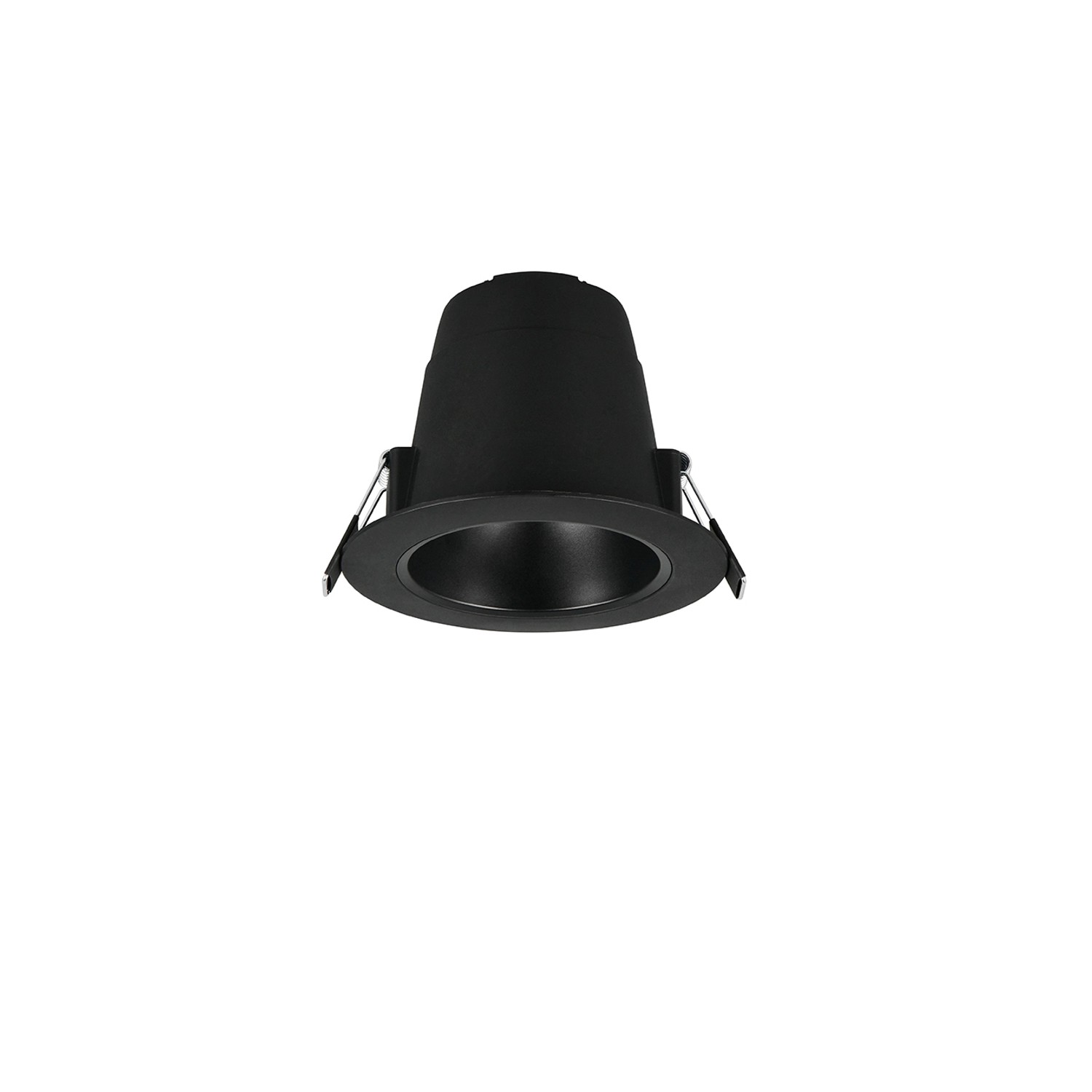 Trio LED-Einbauleuchten Virunga Schwarz Matt Ø 11 cm günstig online kaufen