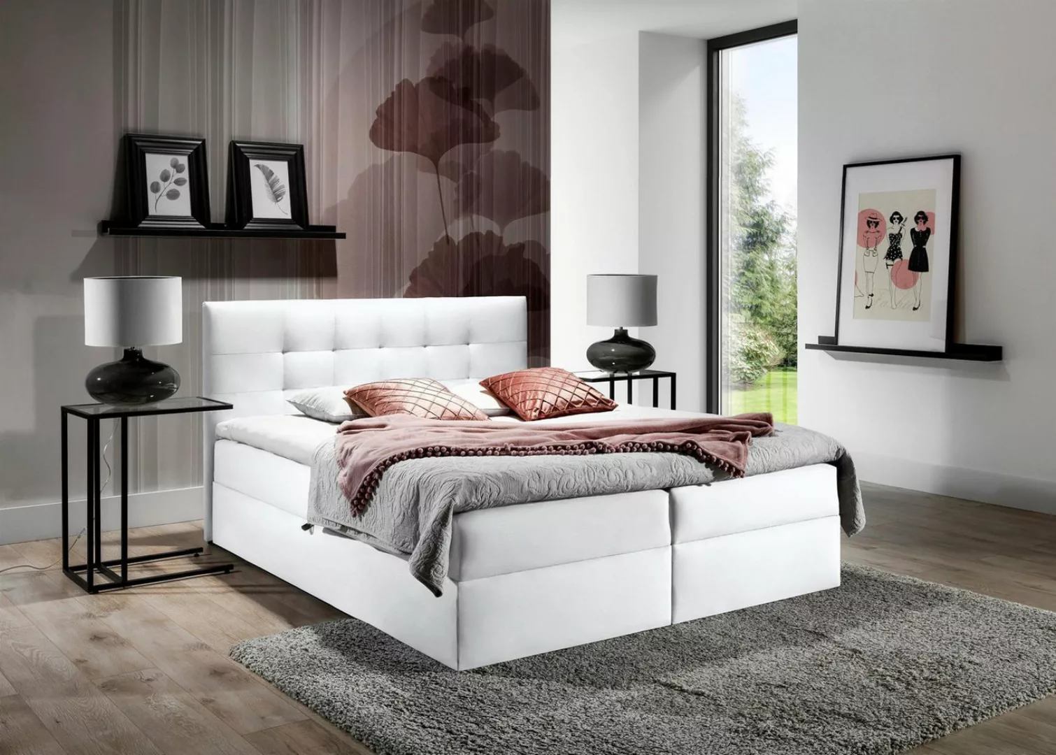 99rooms Boxspringbett Chester (Schlafzimmerbett, Bett), Design günstig online kaufen